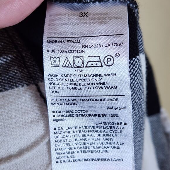 Old Navy‎ Flannel Jogger Lounge Pants Adult black 3XL Plaid Drawstring Elastic - Picture 9 of 11